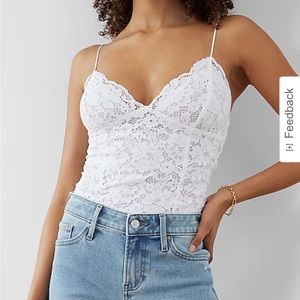 Women’s express all over lace thong bodysuit